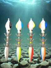 Pigskin West colored Squid Jig Set of 4